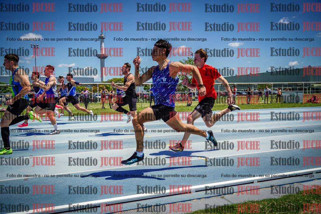 Fotos de los 100 m llanos de varones