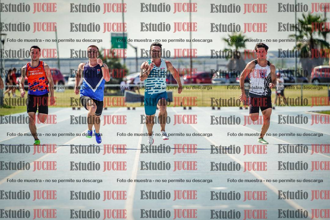 Fotos de los 100 m llanos de varones