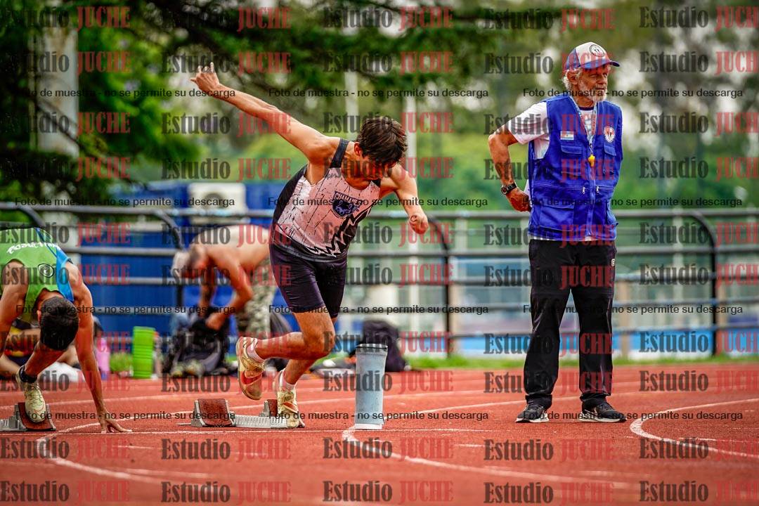 Fotos de los 100 m llanos de varones