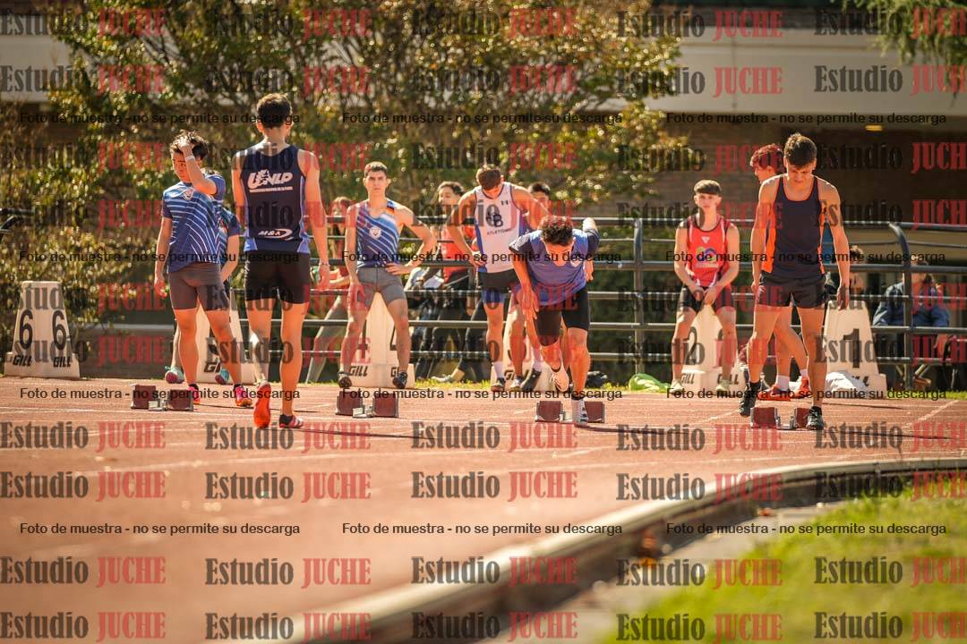 Fotos de los 100 m llanos de varones