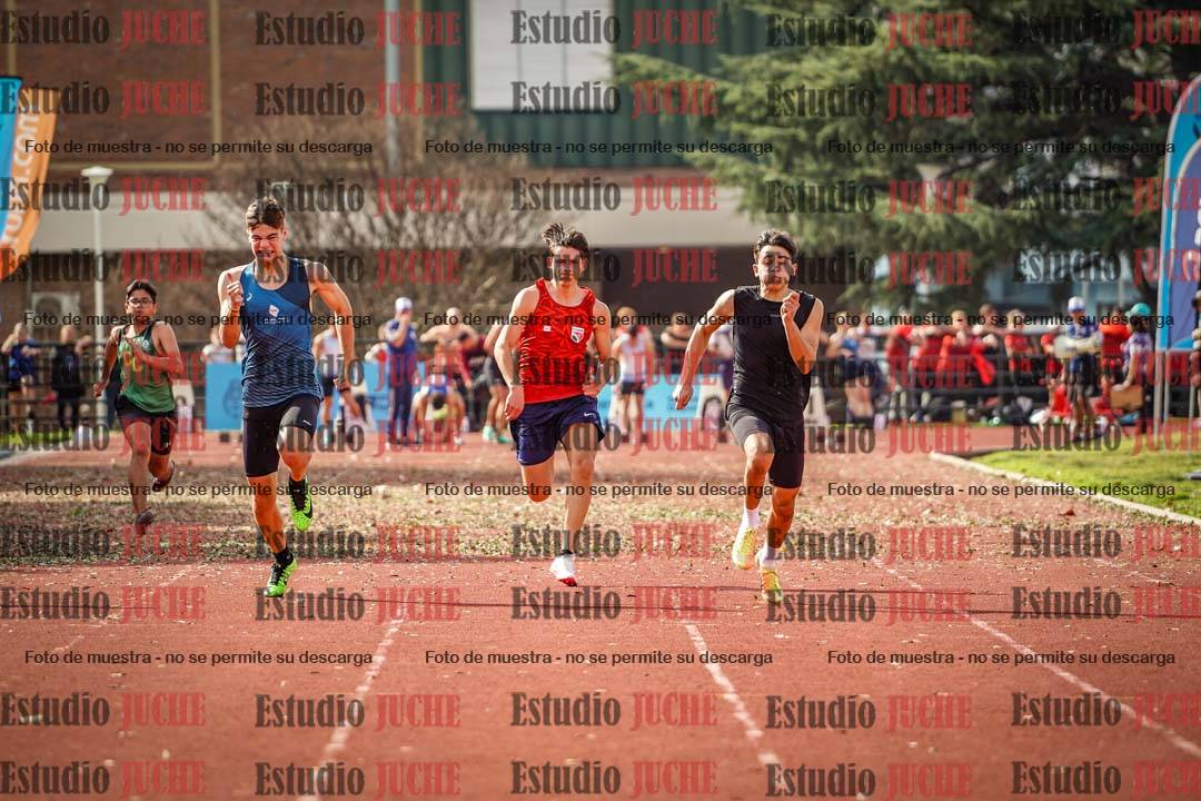 Fotos de los 100 m llanos de varones