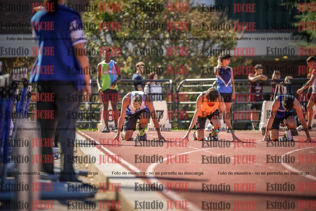 Fotos de los 100 m llanos de varones
