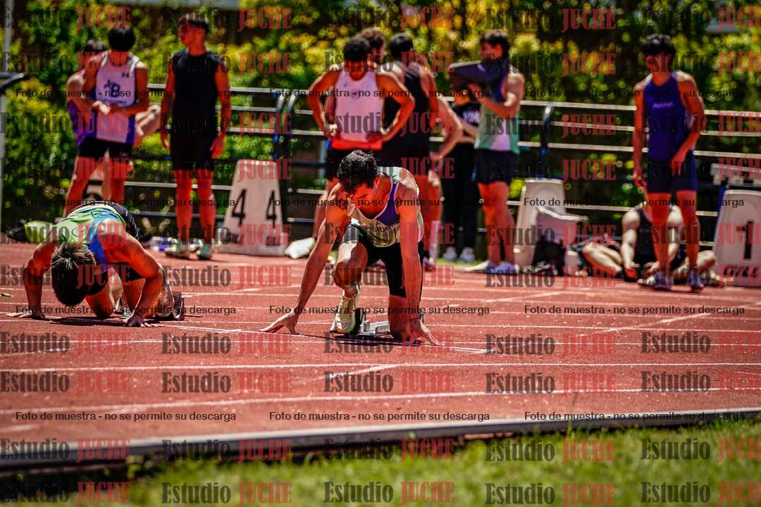 Fotos de los 100 m llanos de varones