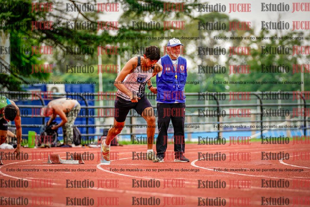Fotos de los 100 m llanos de varones