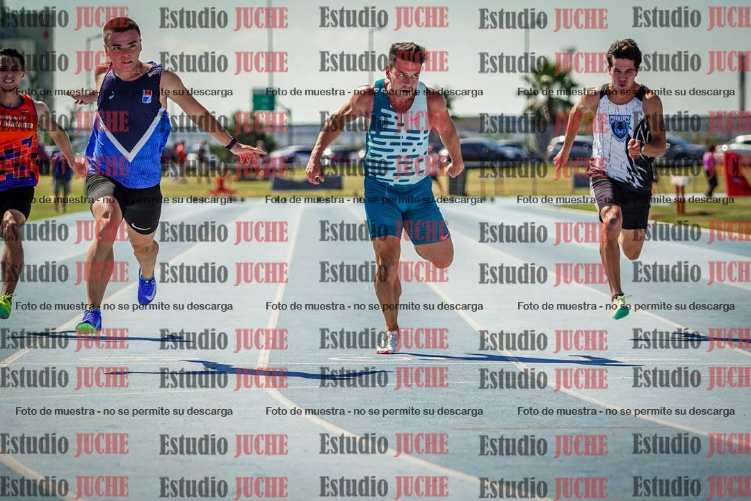 Fotos de los 100 m llanos de varones