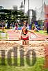 Fotos del salto en largo de mujeres