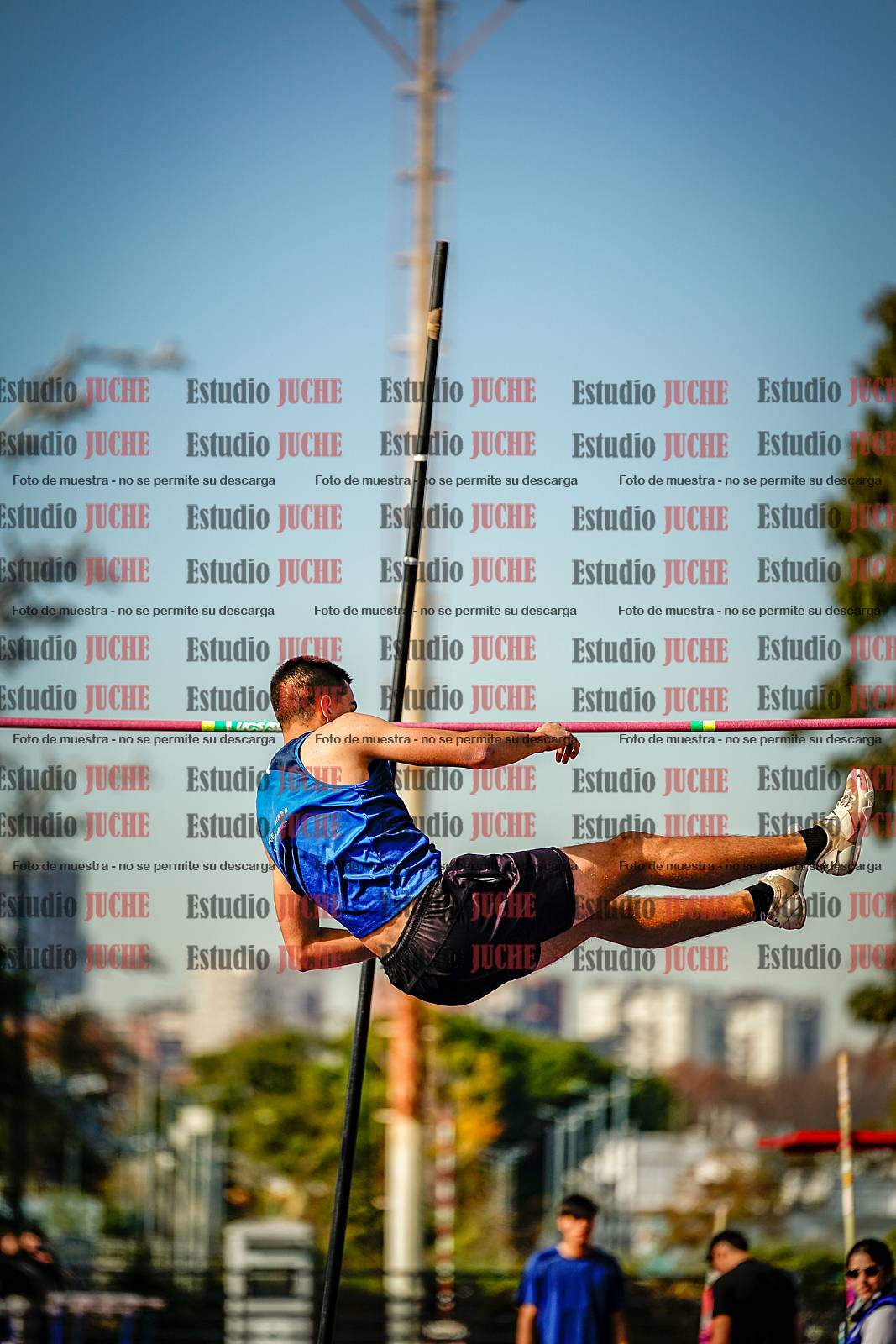 Fotos del salto con garrocha de varones - decatlón 8