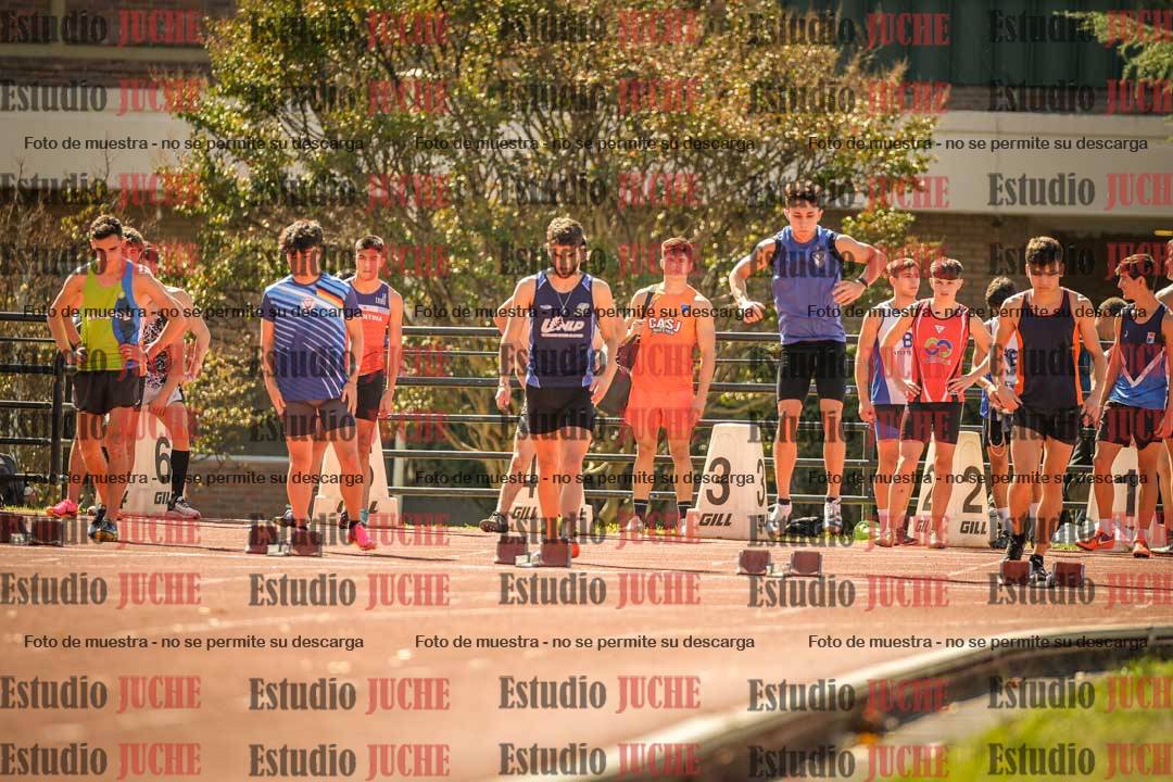 Fotos de los 100 m llanos de varones