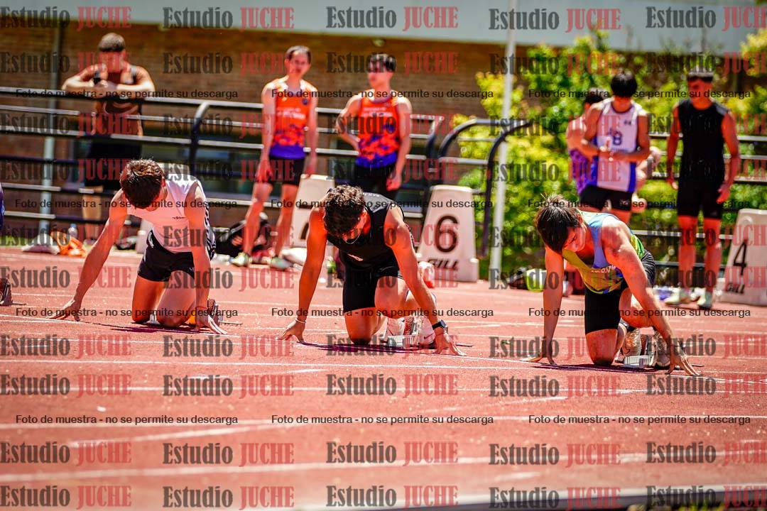 Fotos de los 100 m llanos de varones