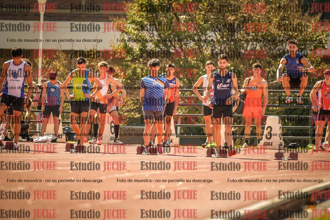 Fotos de los 100 m llanos de varones