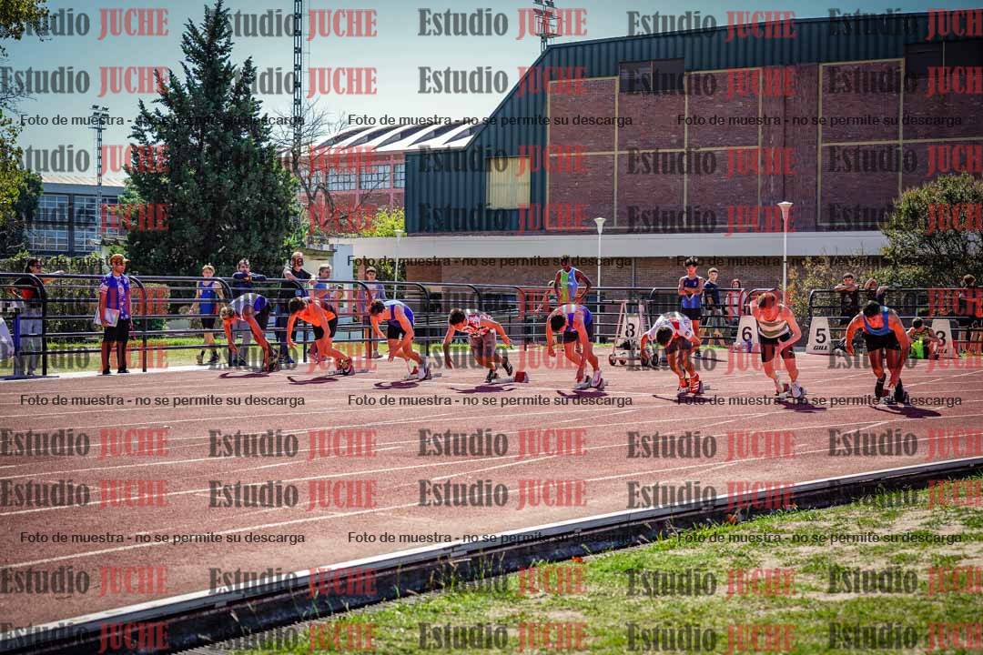 Fotos de los 100 m llanos de varones