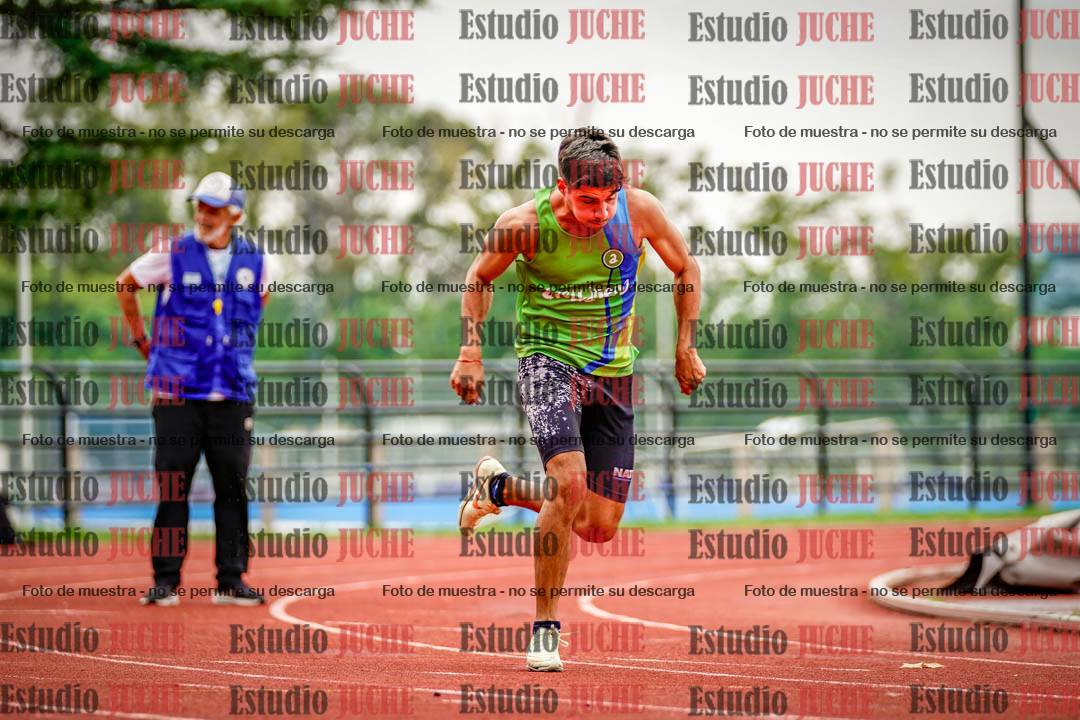 Fotos de los 100 m llanos de varones