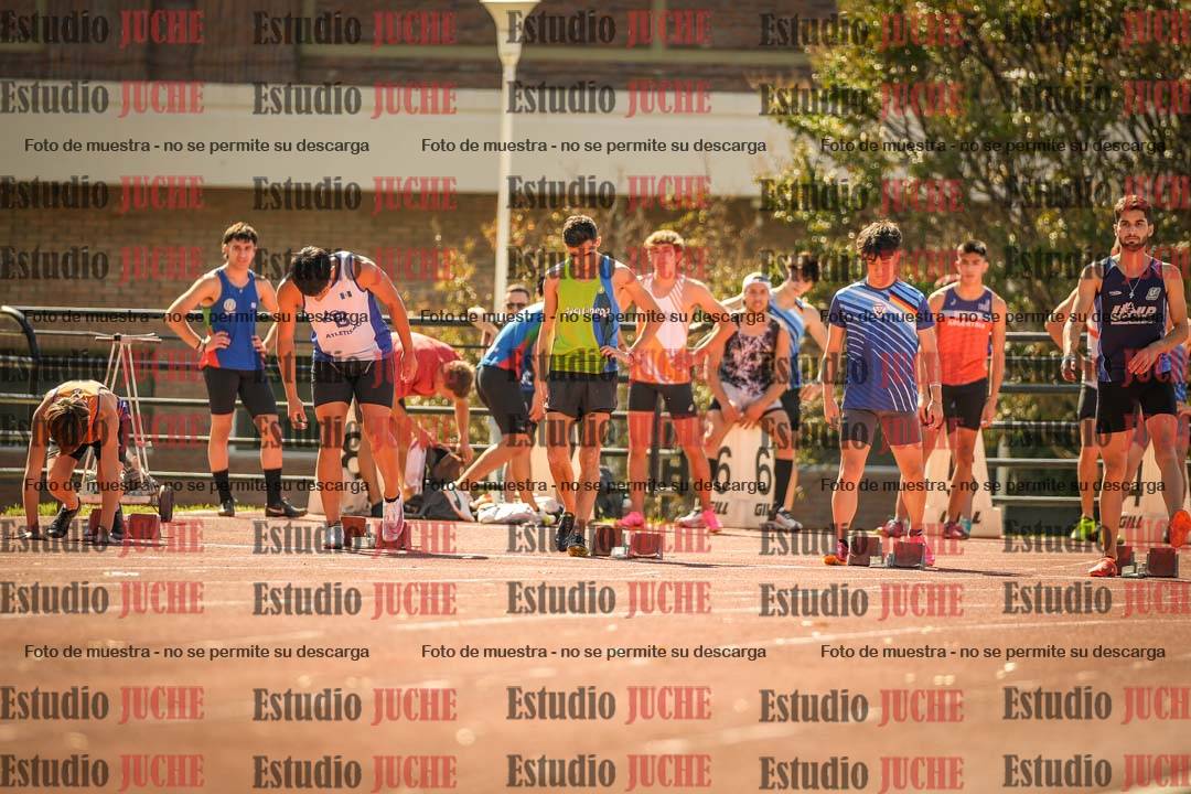 Fotos de los 100 m llanos de varones