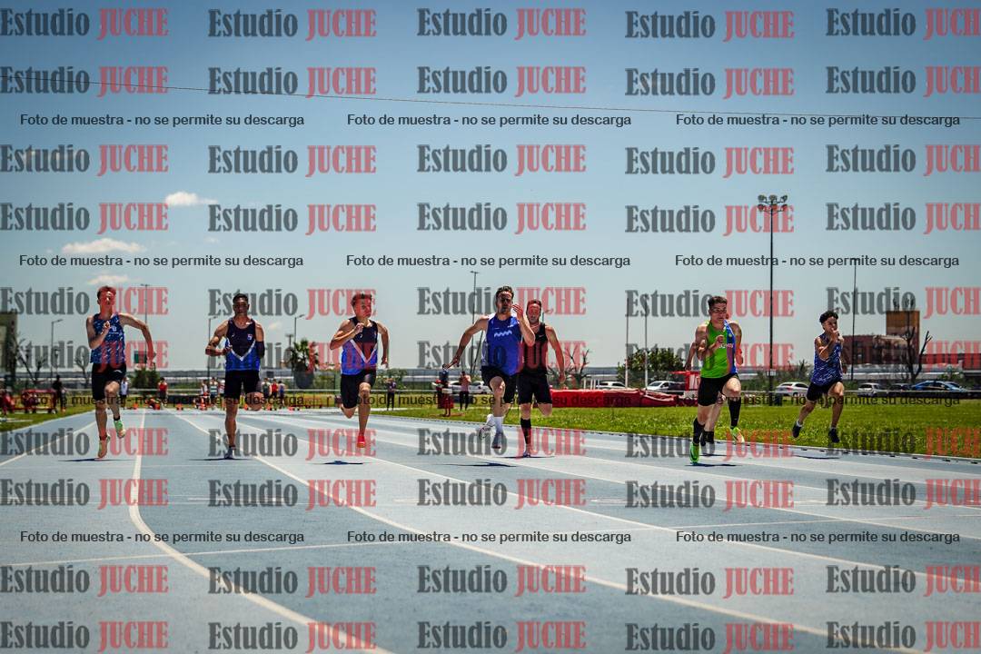 Fotos de los 100 m llanos de varones