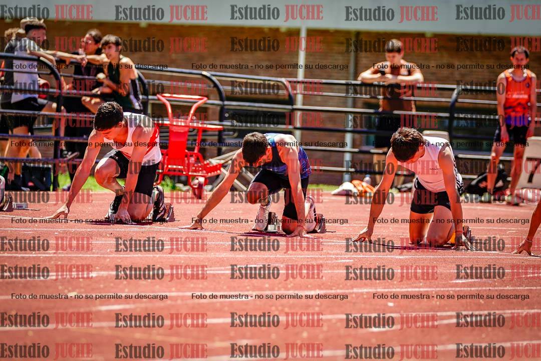 Fotos de los 100 m llanos de varones