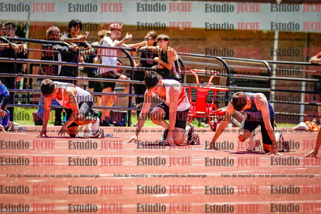 Fotos de los 100 m llanos de varones