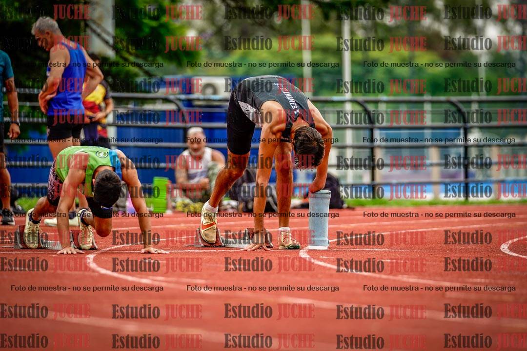 Fotos de los 100 m llanos de varones