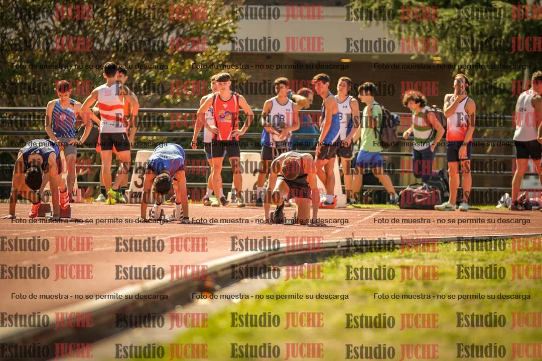Fotos de los 100 m llanos de varones