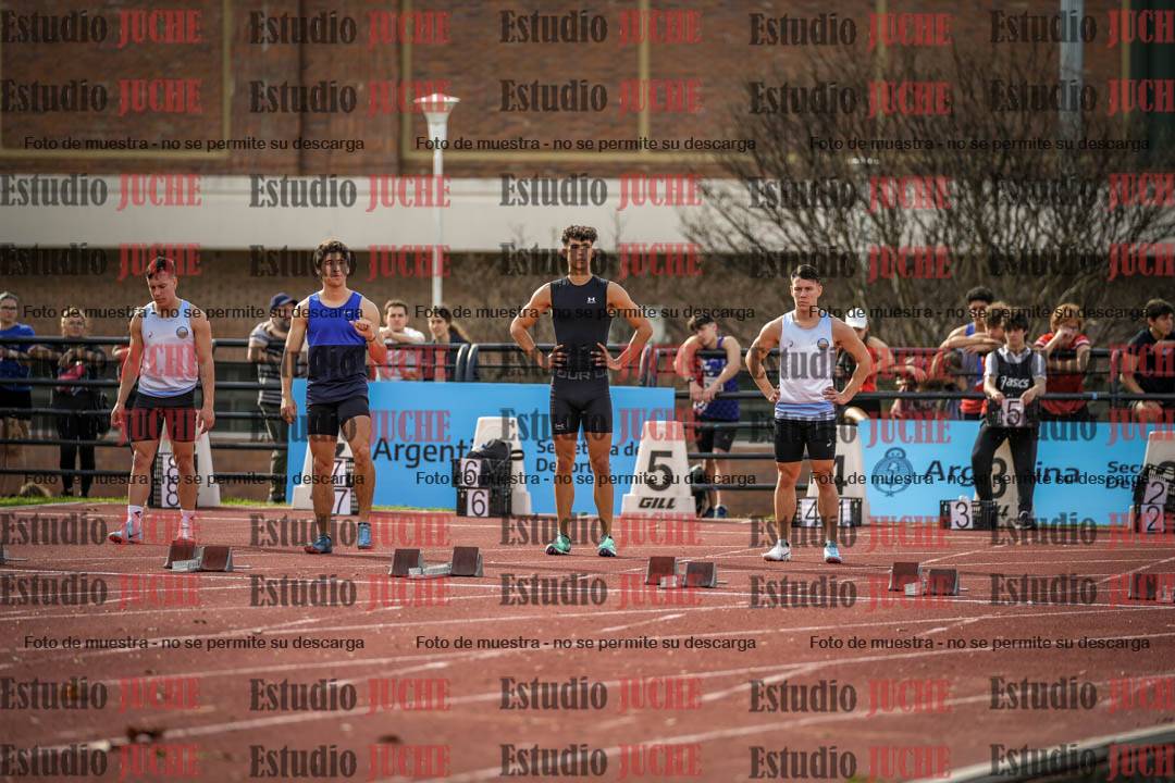 Fotos de los 100 m llanos de varones