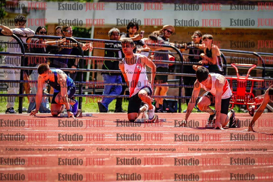 Fotos de los 100 m llanos de varones