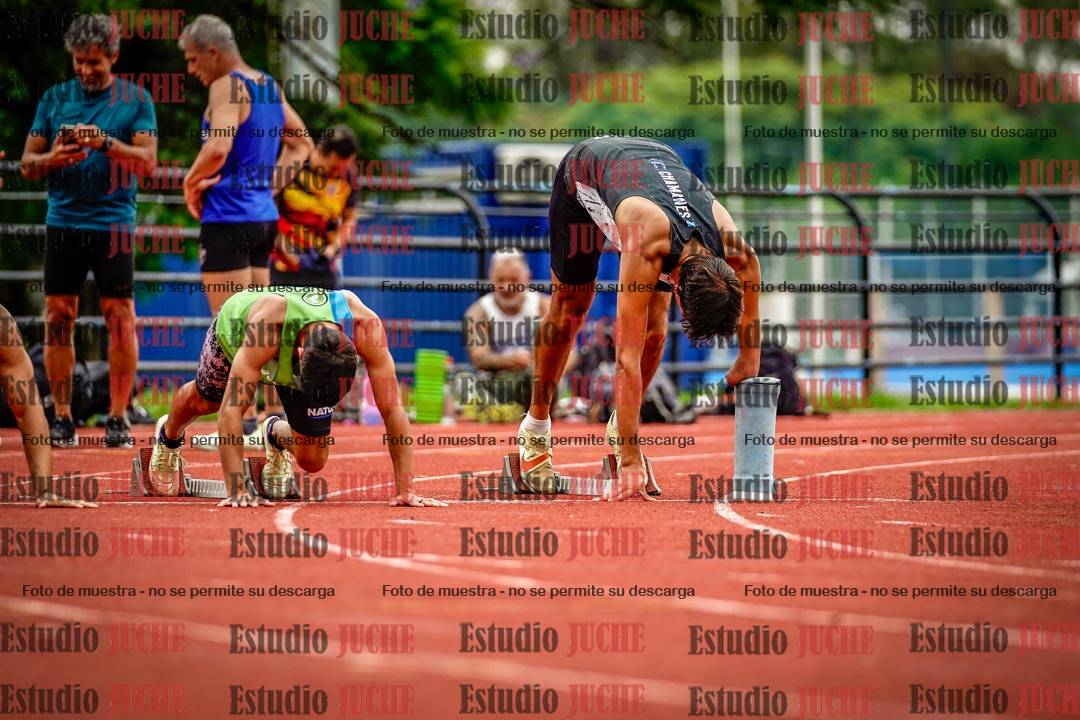 Fotos de los 100 m llanos de varones