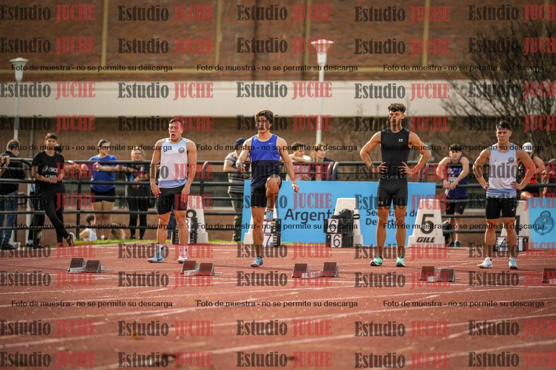 Fotos de los 100 m llanos de varones
