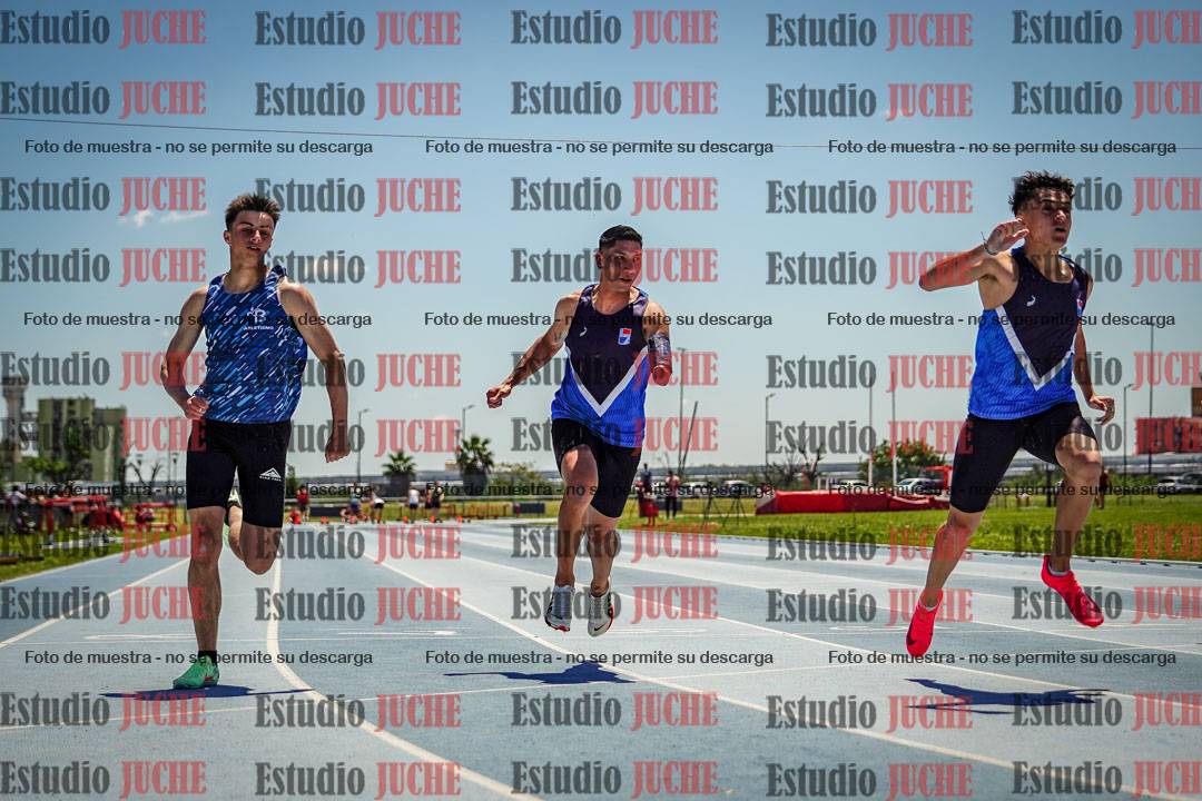 Fotos de los 100 m llanos de varones