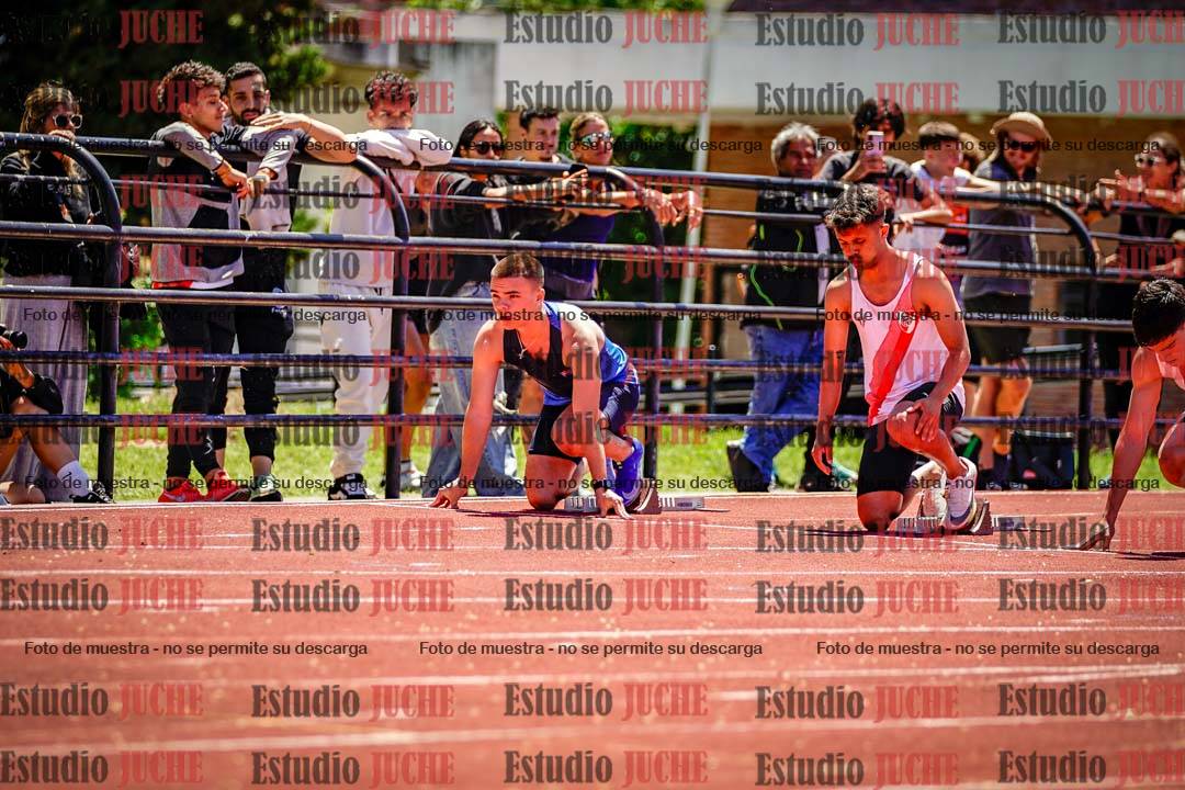 Fotos de los 100 m llanos de varones