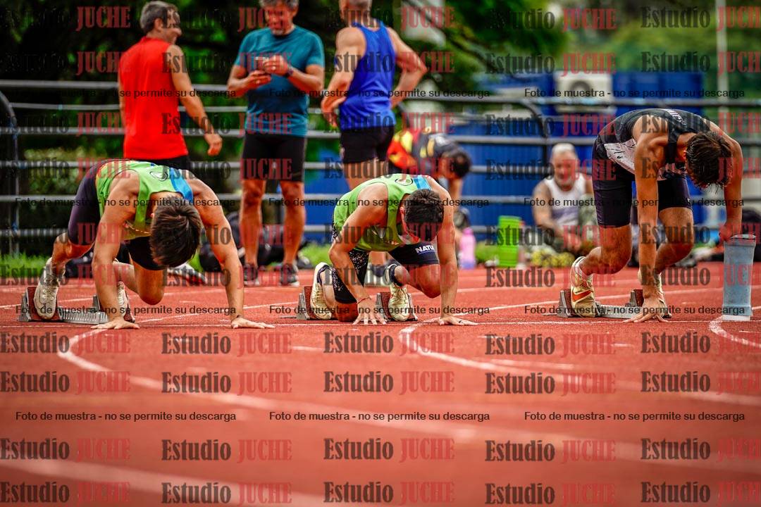Fotos de los 100 m llanos de varones