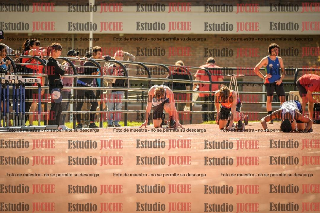 Fotos de los 100 m llanos de varones