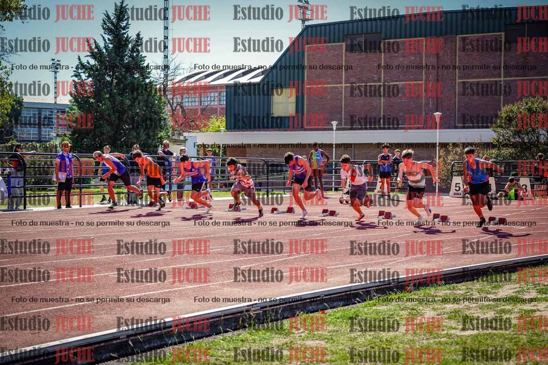Fotos de los 100 m llanos de varones