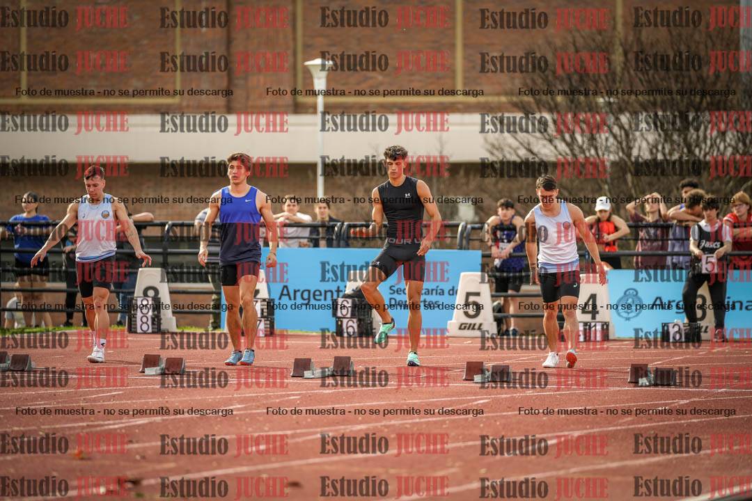 Fotos de los 100 m llanos de varones