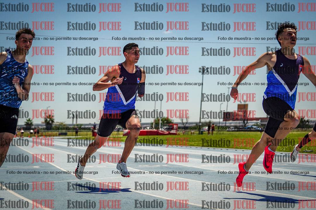 Fotos de los 100 m llanos de varones