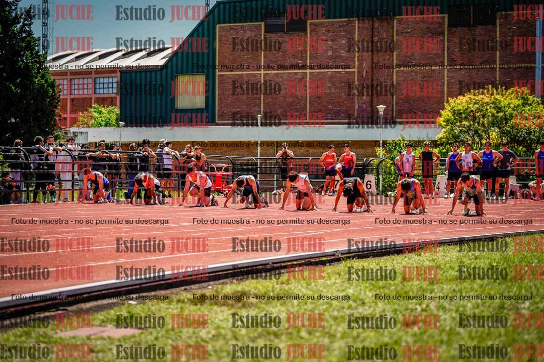 Fotos de los 100 m llanos de varones