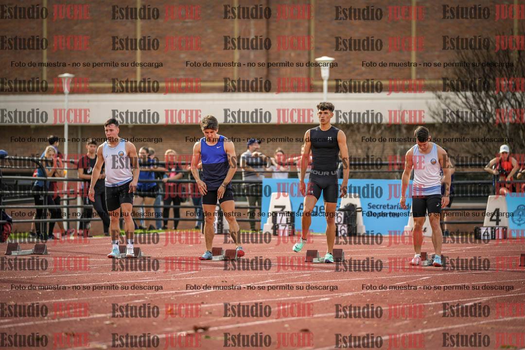 Fotos de los 100 m llanos de varones