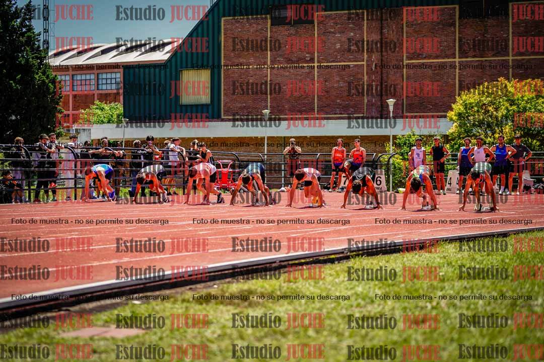 Fotos de los 100 m llanos de varones
