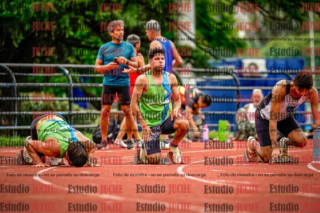 Fotos de los 100 m llanos de varones