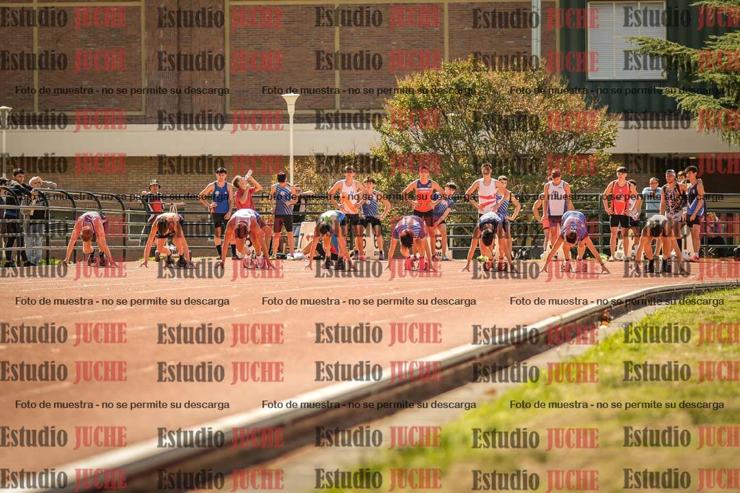 Fotos de los 100 m llanos de varones