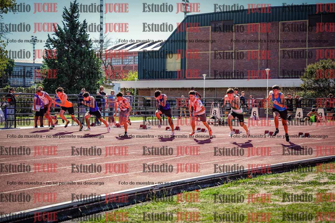 Fotos de los 100 m llanos de varones