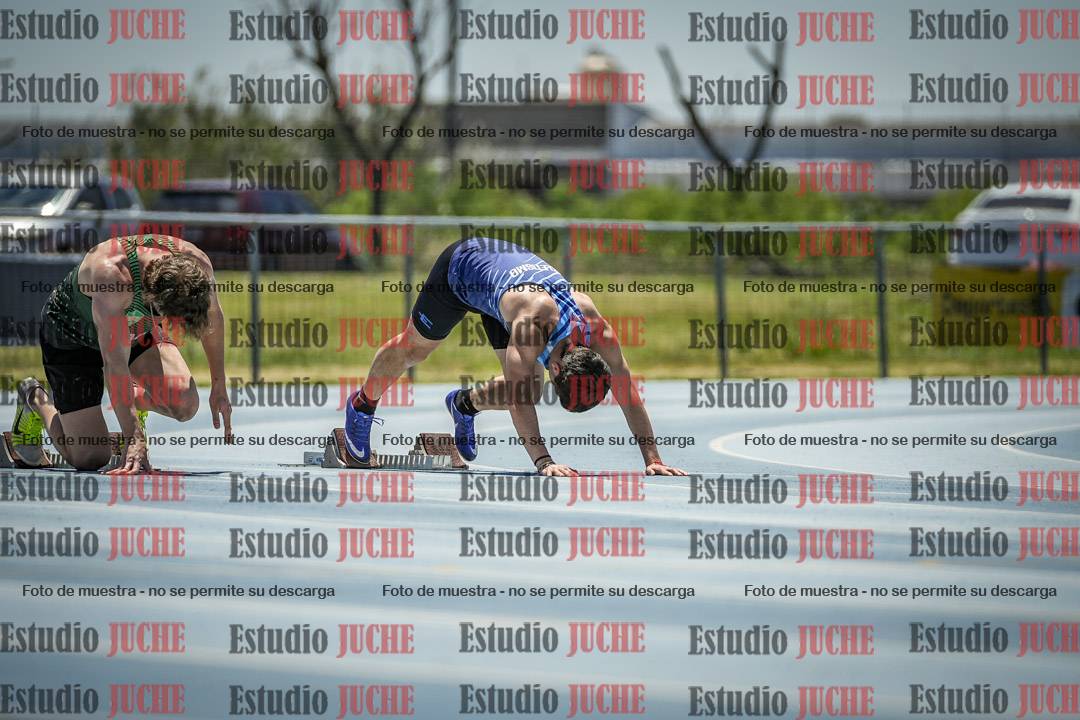 Fotos de los 100 m llanos de varones