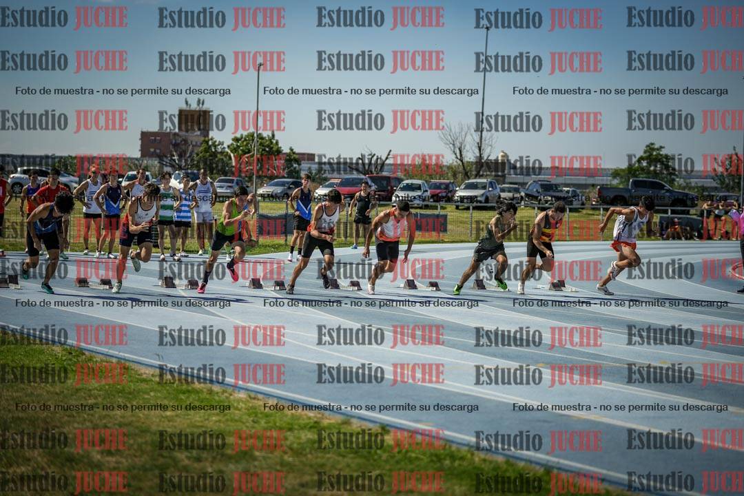 Fotos de los 100 m llanos de varones