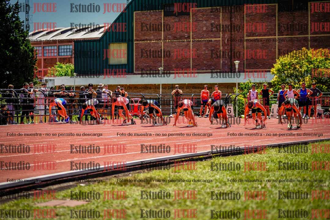 Fotos de los 100 m llanos de varones
