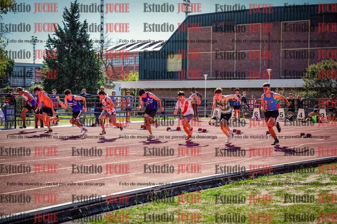 Fotos de los 100 m llanos de varones