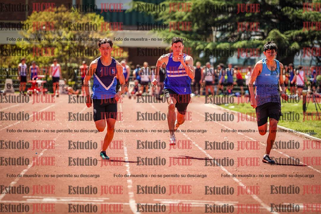 Fotos de los 100 m llanos de varones