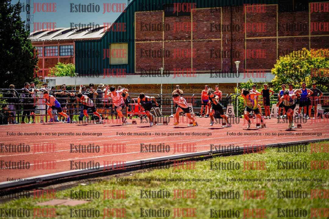 Fotos de los 100 m llanos de varones