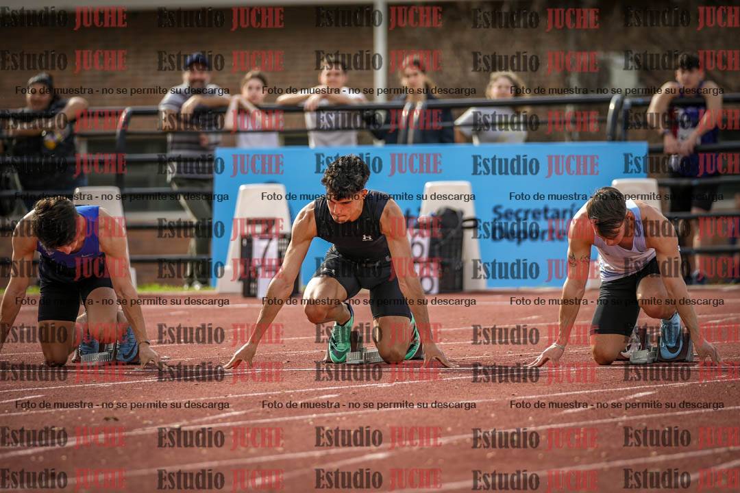 Fotos de los 100 m llanos de varones