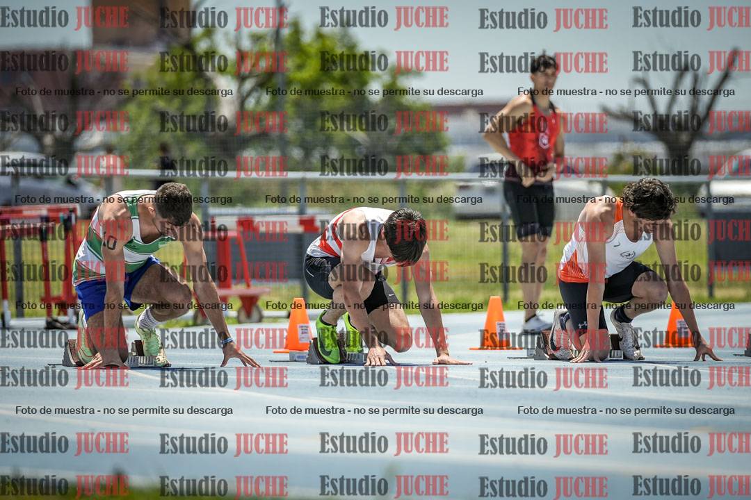 Fotos de los 100 m llanos de varones