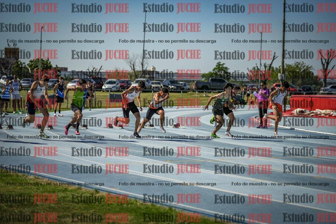 Fotos de los 100 m llanos de varones