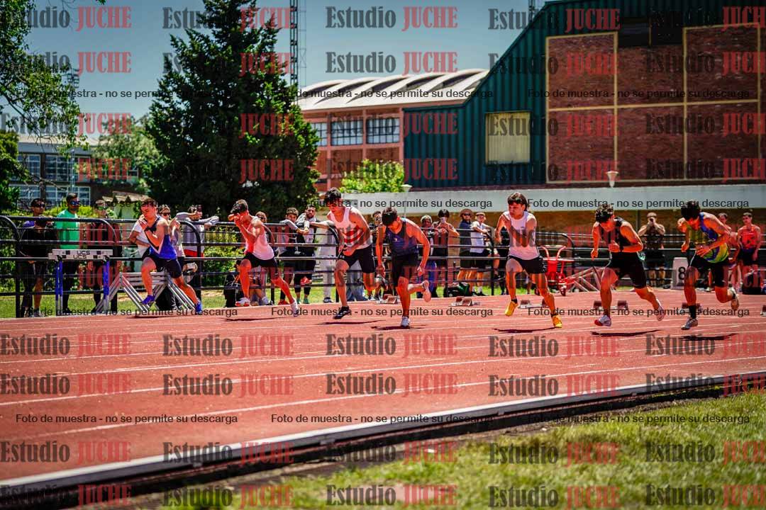 Fotos de los 100 m llanos de varones