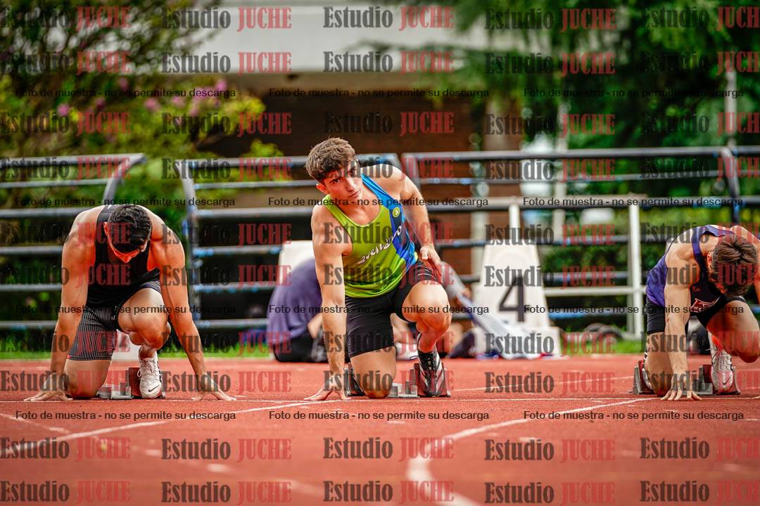 Fotos de los 100 m llanos de varones
